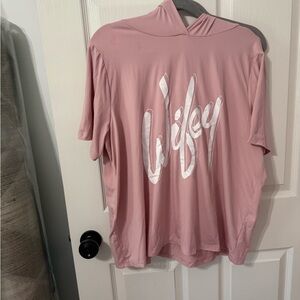 SHEIN Pink Relaxed Short Sleeve Tee